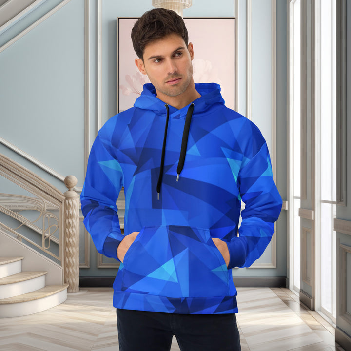 Blue Hoodie With Fragments 